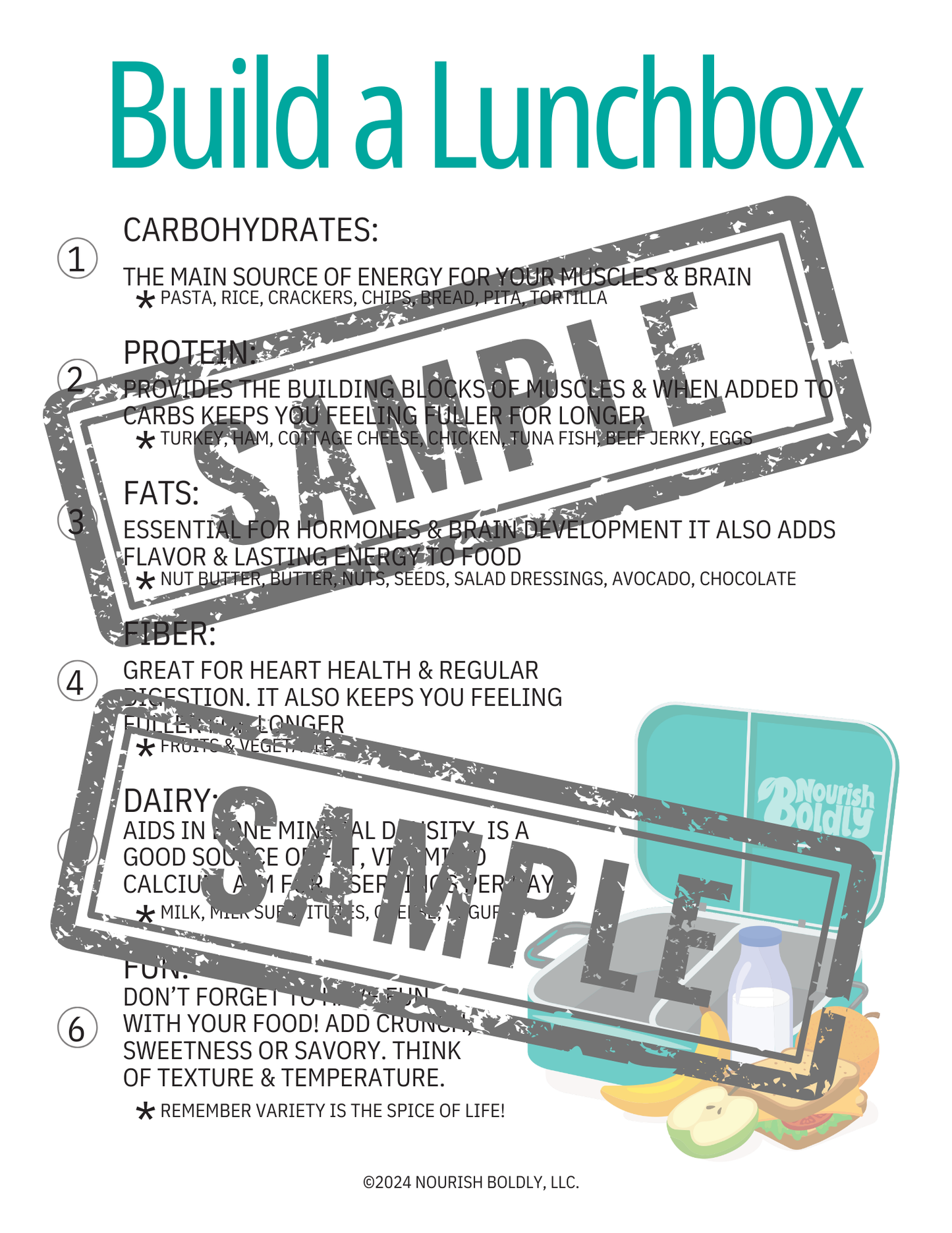 Lunchbox Printable